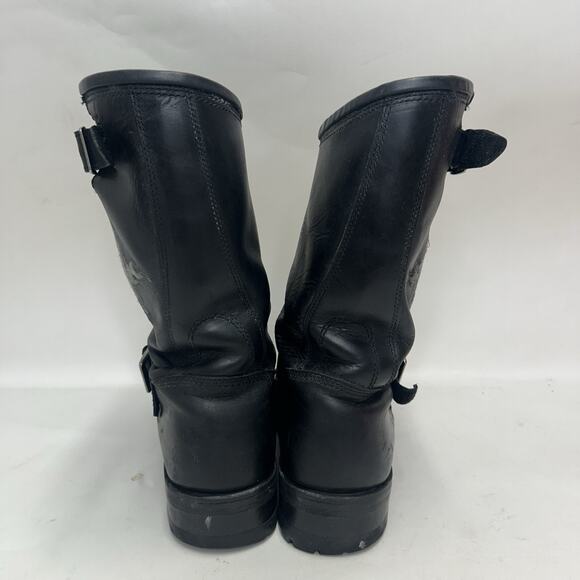 Harley Davidson Embroidered Flames Engineer Boots “Black” main image 4